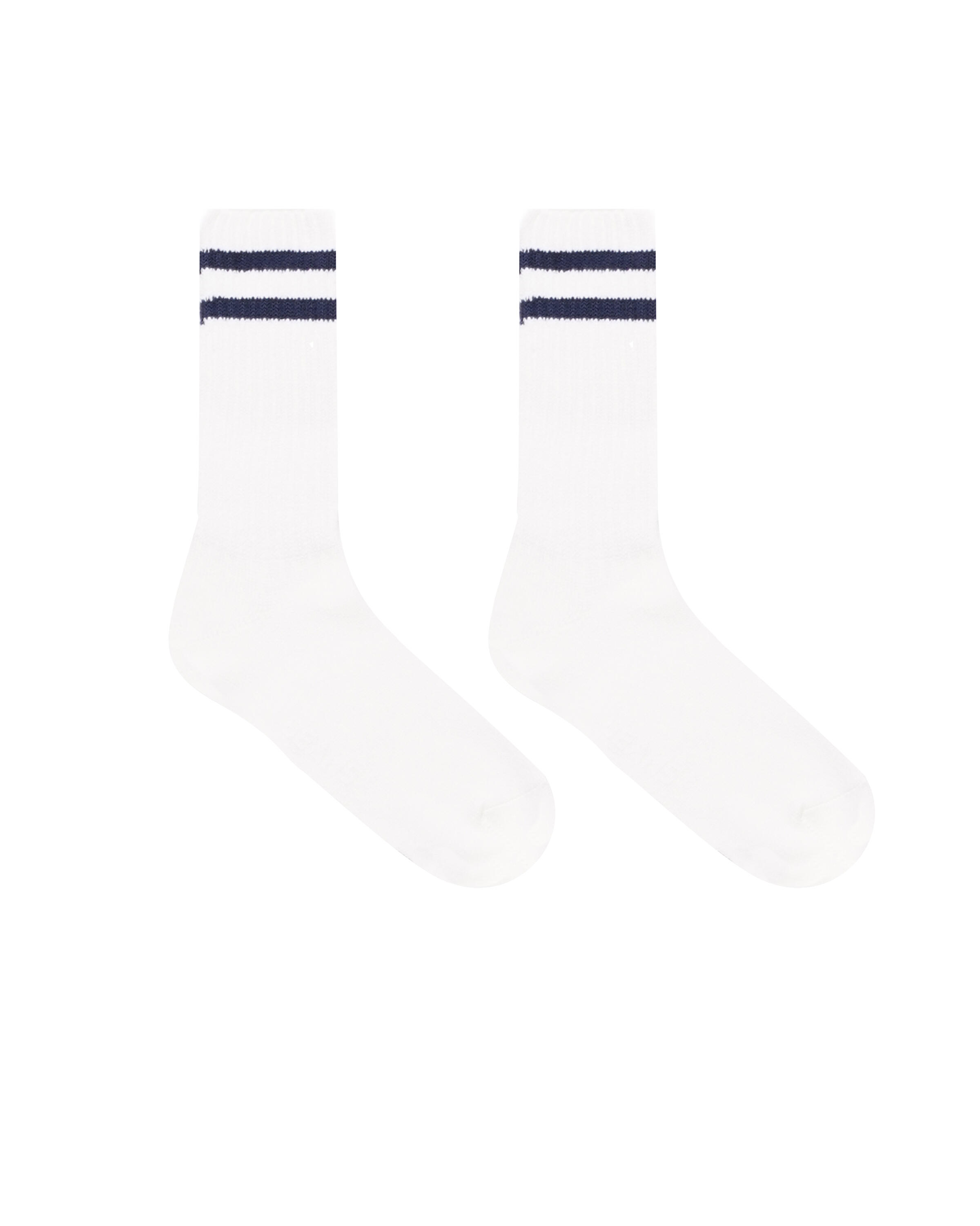 Beams Plus School Boy Socks in Gray/Burgundy main image 0